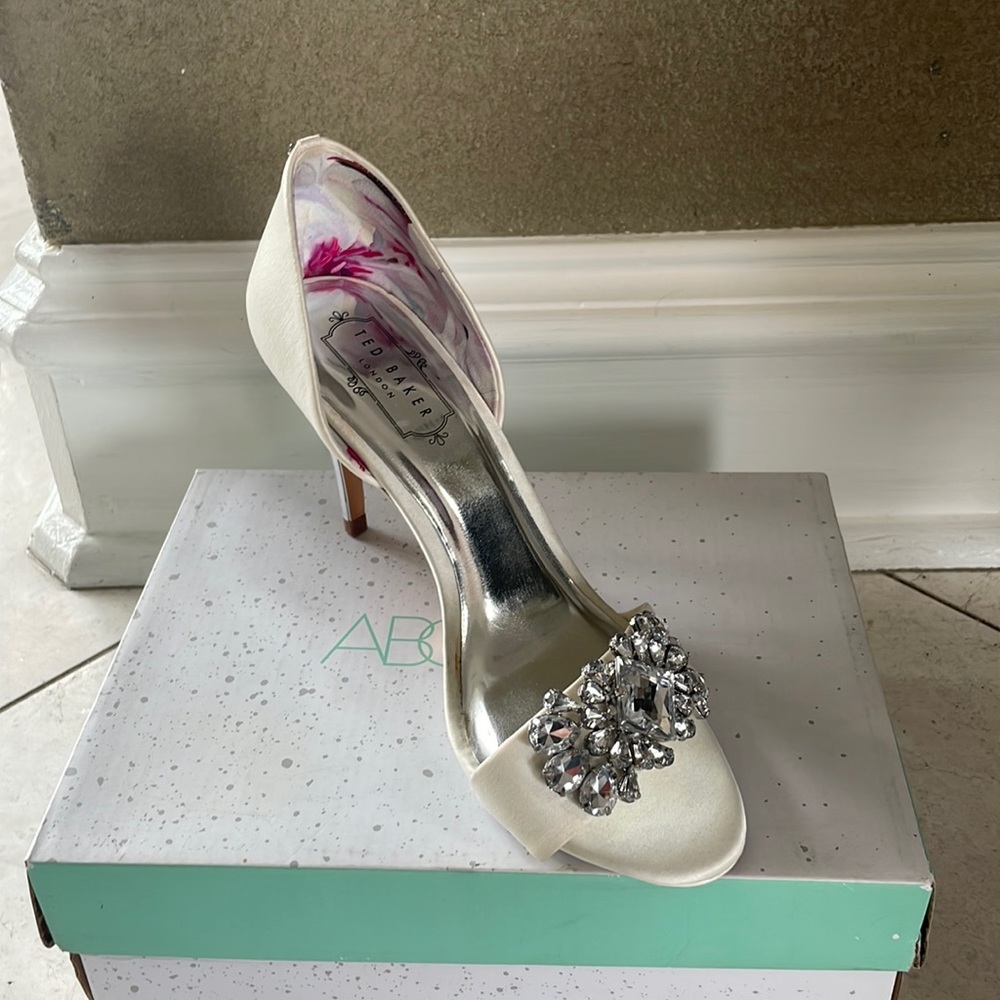 Pearly white ted baker heels!